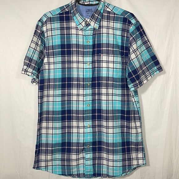 Izod short  sleeve button down shirt - Picture 1 of 8